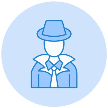 Şapka vektör simgesi olan adam