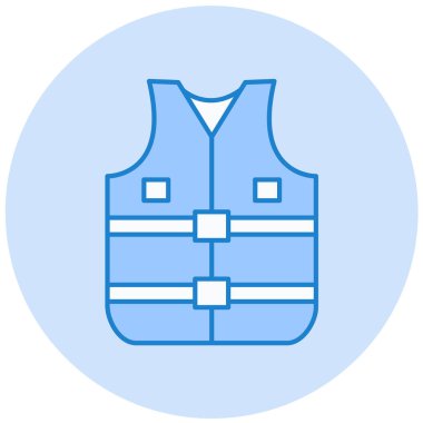 Yelek. Web simgesi basit illüstrasyon