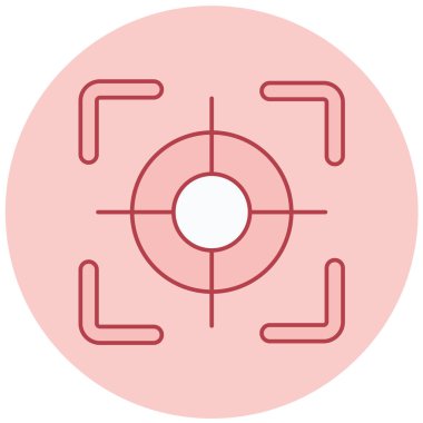 Hedef. Web simgesi basit illüstrasyon