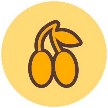 Yemek. Web simgesi basit illüstrasyon