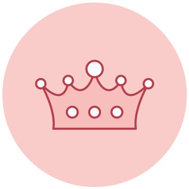 taç simgesi vektör illüstrasyonu