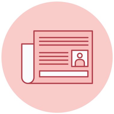 Kimlik kartı. Basit resimleme