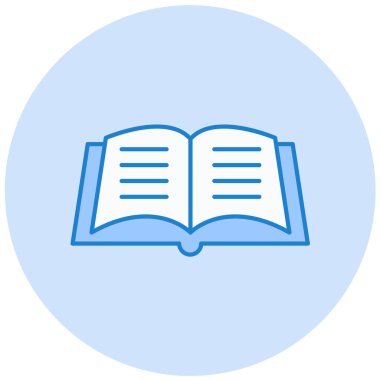 Kitap. Web simgesi basit illüstrasyon