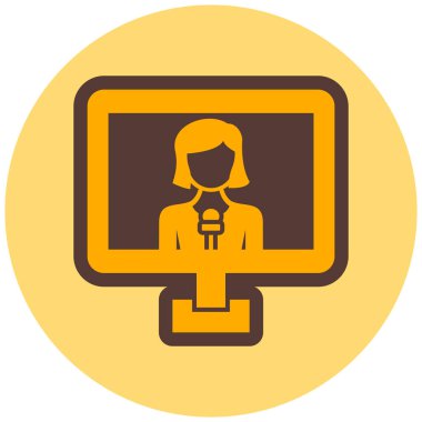 Sunum. Web simgesi basit tasarım