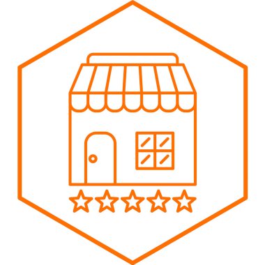 dükkan simgesi vektör illüstrasyonu