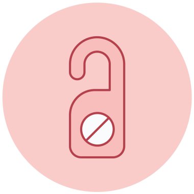 Askı. Web simgesi basit illüstrasyon