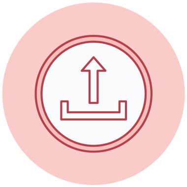 Yükle. Web simgesi basit illüstrasyon