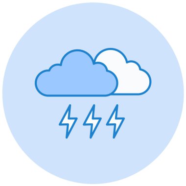 Yıldırım. Web simgesi basit tasarım 