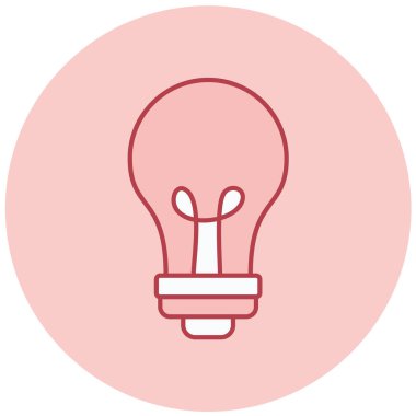 Ampul. Web simgesi basit illüstrasyon