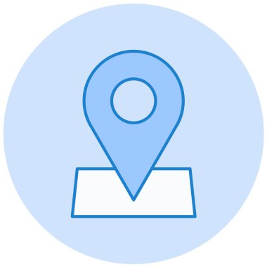 konum. Web simgesi basit illüstrasyon