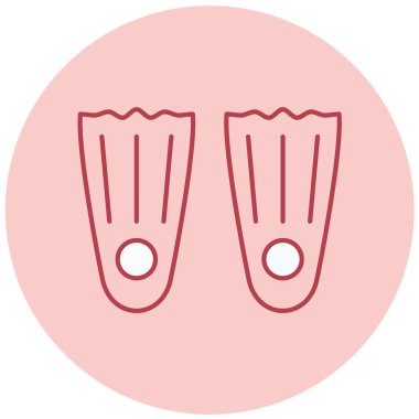 flippers vektör simgesi modern basit tasarım