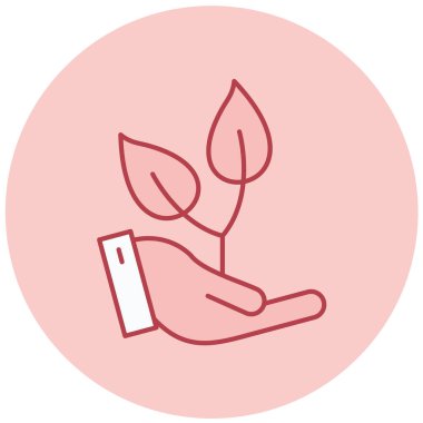 Ekoloji simgesinin vektör illüstrasyonu