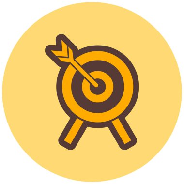 Hedef, hedef, başarı, seo, görüş, nişan, düz. Basit tasarım