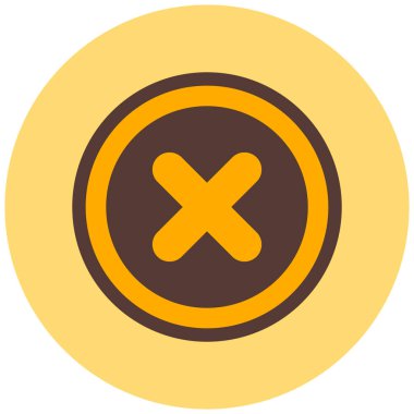 İptal et. Web simgesi basit illüstrasyon