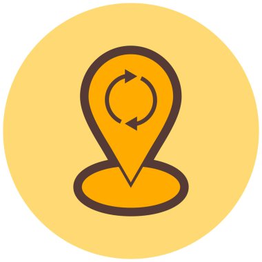 Harita işaretleyici. Basit tasarım