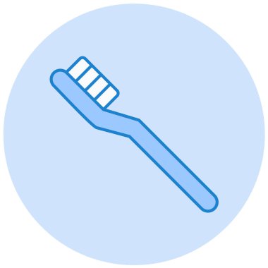 Diş fırçası. Web simgesi basit illüstrasyon