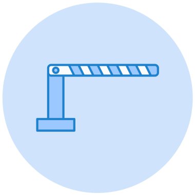 bariyer ağ simgesi basit illüstrasyon