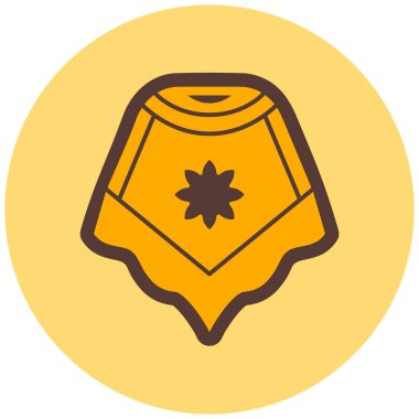 güzel güneş ikonu vektör illüstrasyonu