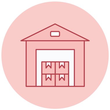 taşıyıcı vektör düz simge