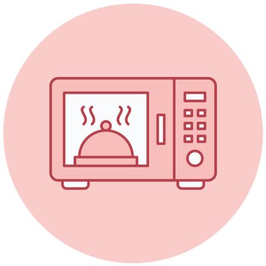 mikrodalga fırın düz vektör simgesi