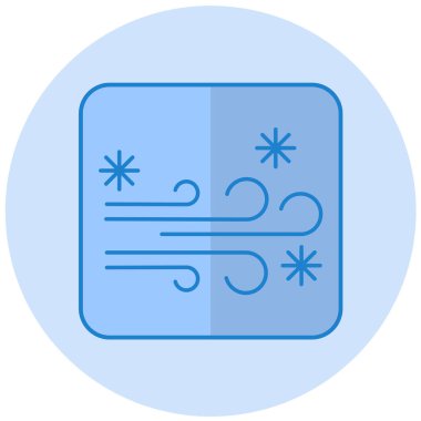 Kış. Web simgesi basit illüstrasyon