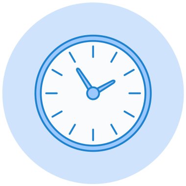 Saat. Web simgesi basit illüstrasyon