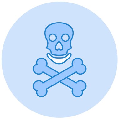 Kafatası. Web simgesi basit illüstrasyon