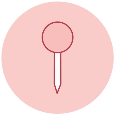 İğne. Web simgesi basit illüstrasyon