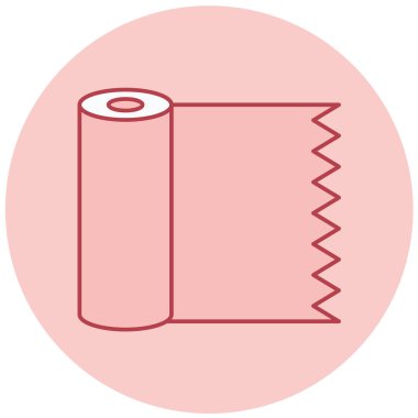 Havlu sarma ikonu. Web tasarımı için basit havlu vektör sembolü çizimi