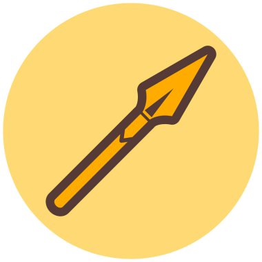 Mızrak. Web simgesi basit illüstrasyon