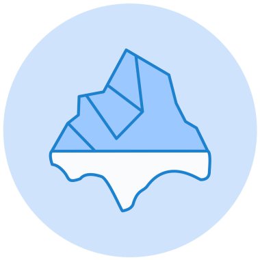 Bir volkan simgesinin vektör çizimi