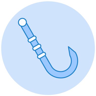 Balık kancası ikonu. vektör illüstrasyonu