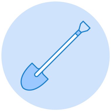 kürek simgesi vektör illüstrasyonu