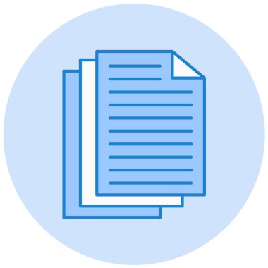 Belge. Web simgesi basit illüstrasyon