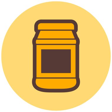 Kavanoz. Web simgesi basit illüstrasyon