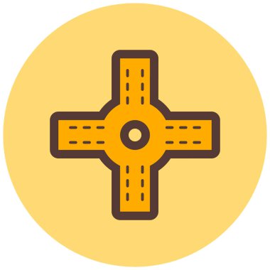 Haç. Web simgesi basit illüstrasyon