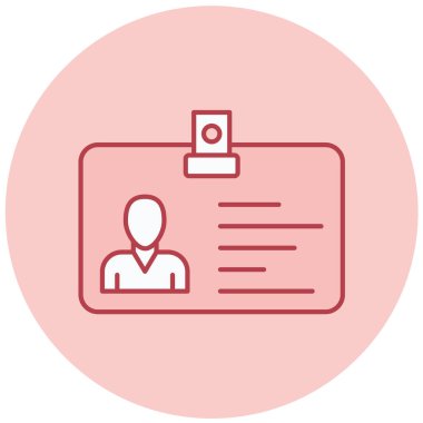 Kimlik kartı vektör çizim