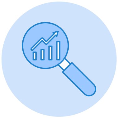 Analizler. Web simgesi basit illüstrasyon