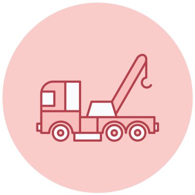 Kamyon. Web simgesi basit illüstrasyon