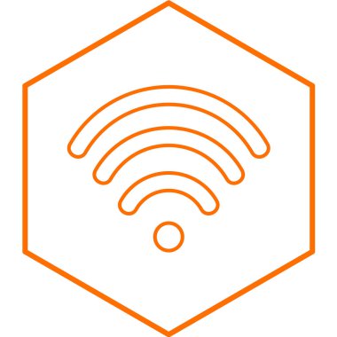 wifi sinyal vektör illüstrasyonu