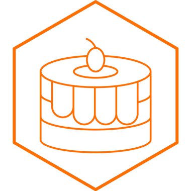 kek ikonu vektör illüstrasyonu