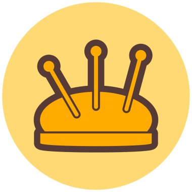 İğne. Web simgesi basit illüstrasyon