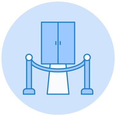 Sinema giriş simgesi, basit tasarım vektörü çizimi