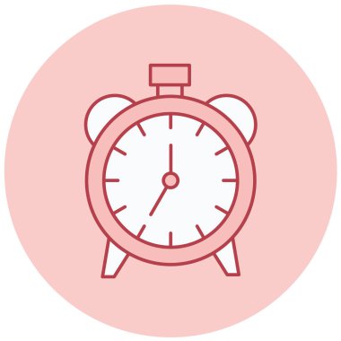 Saat. Web simgesi basit illüstrasyon