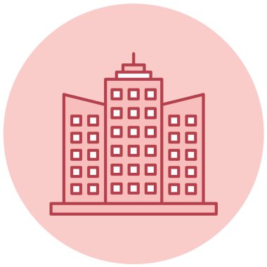 Bina. Web simgesi basit tasarım