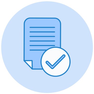 Kontrol listesi. Web simgesi basit illüstrasyon