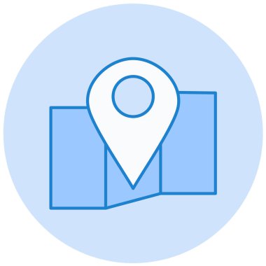 konum. Web simgesi basit illüstrasyon