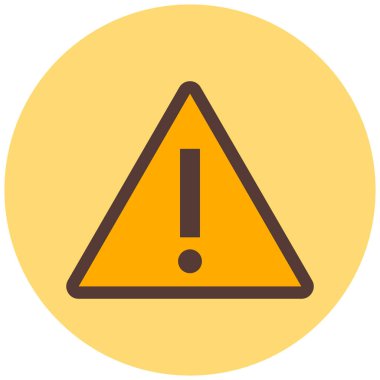 uyarı işareti simgesi, vektör illüstrasyonu