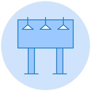 Reklam panosu. Web simgesi vektör illüstrasyonu