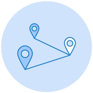 konum. Web simgesi basit illüstrasyon